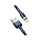 Kabel Baseus Kabel Cafule USB-A /Lightning 2.4A QC 3.0 1m niebiesko-złoty